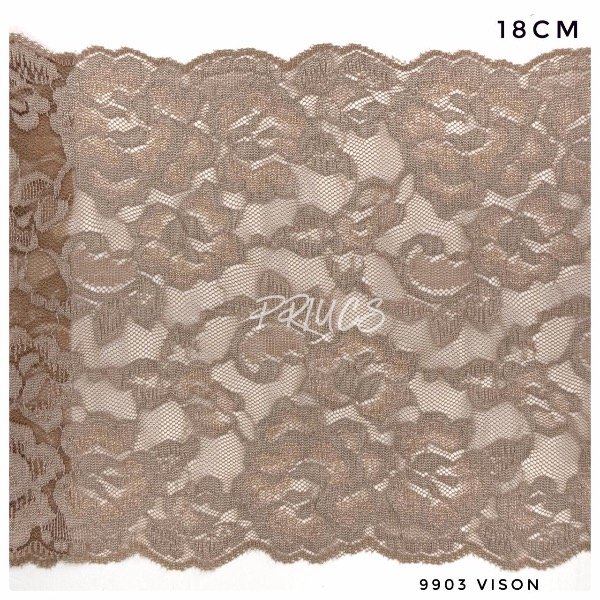 Producto - 9903 PUNTILLA ELASTIZADA VISON 18 cm
