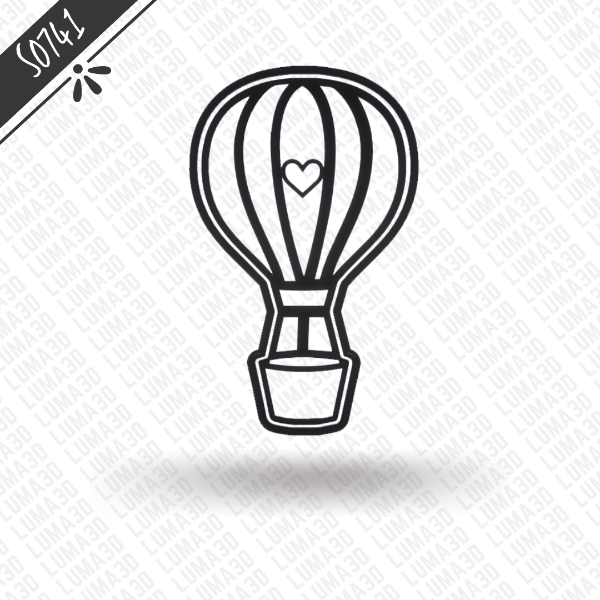 Producto - S0741 - Globo aerostático con corazón