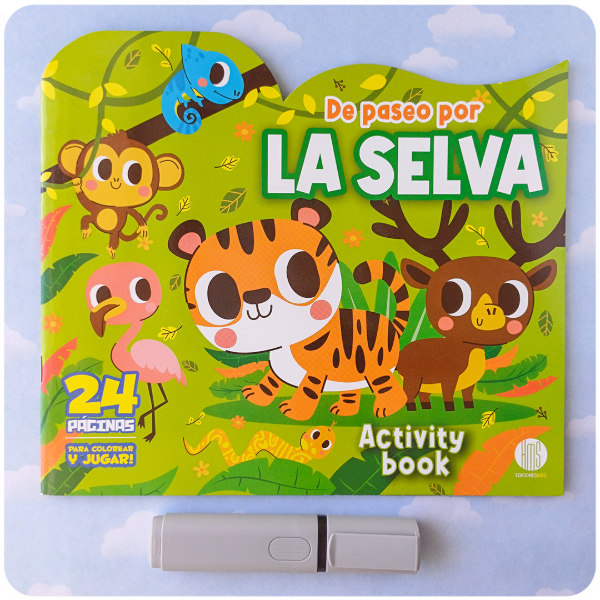 Producto - De Paseo por la Selva - Para Colorear + Actividades - 24 Páginas