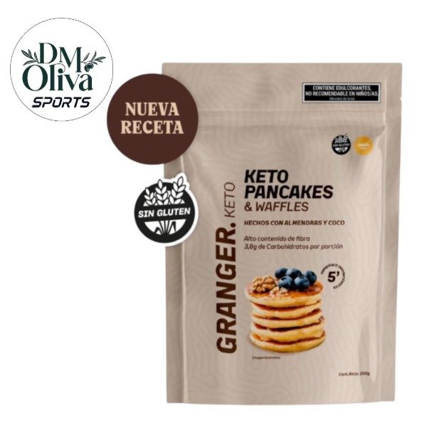 Producto - Keto Pancakes de almendra y coco sabor VAINILLA x 200g - Sin T.A.C.C.- GRANGER