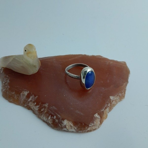 Producto - Anillo de plata 925 con Lapislázuli - 0