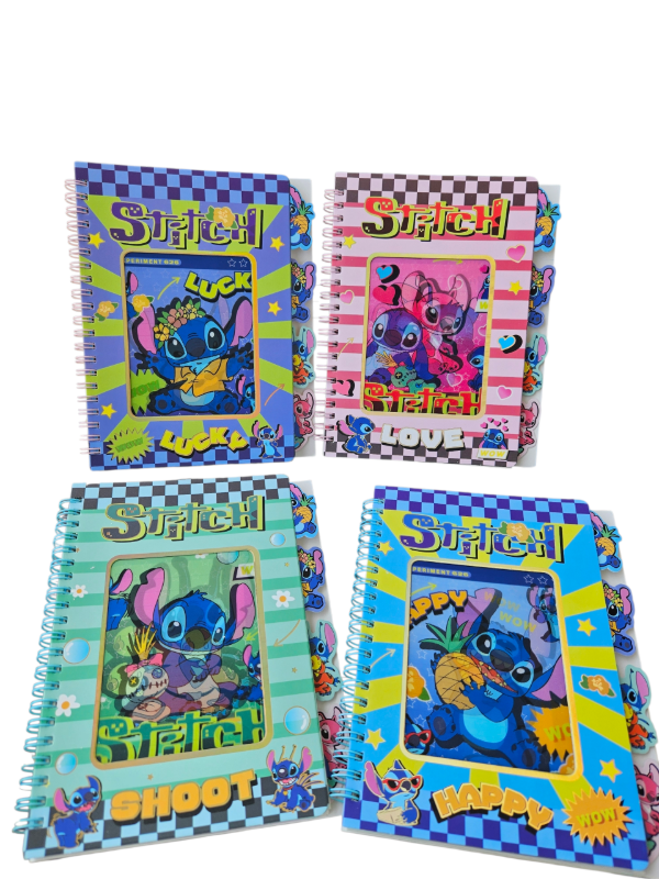 Producto - Cuaderno con separadores holografico Stitch