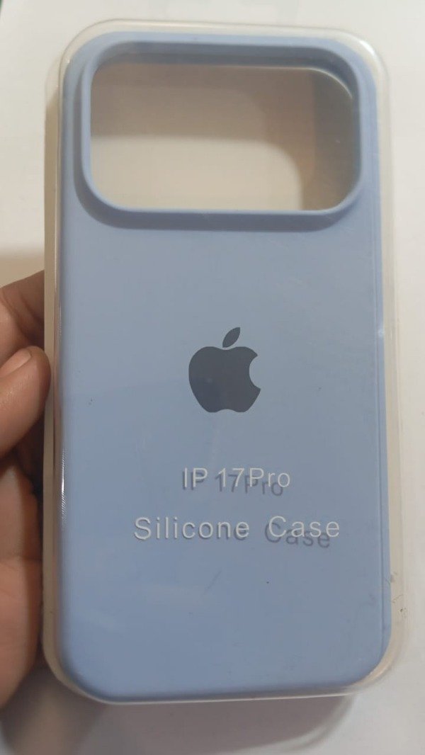 Producto - Funda Silicone Case Celeste Logo para iPhone 17 Pro