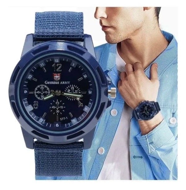Producto - NUEVO MODELO RELOJ AZUL MILITAR