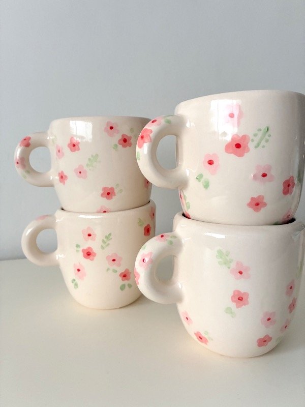 Producto - Tazas florcitas sin oro