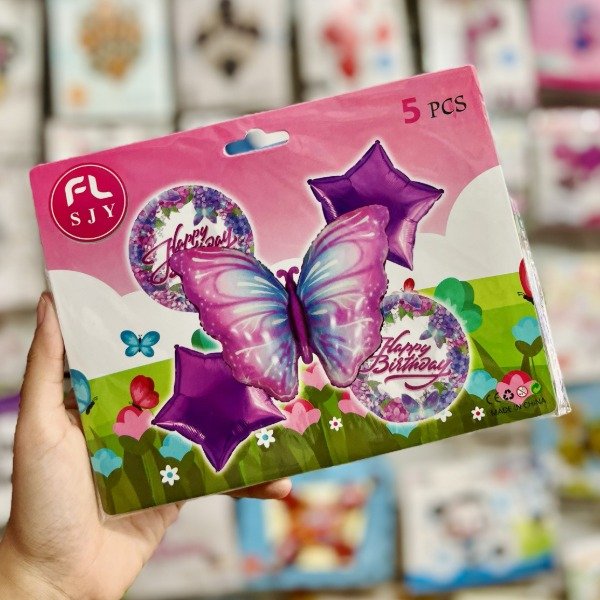 Producto - Set de globos MARIPOSA 5 pcs
