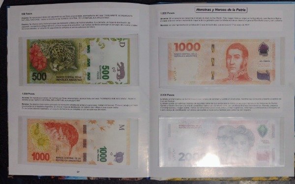 Producto - Álbum para billetes argentinos "Tenemos Patria, Fauna y Héroes de la Patria" - 4