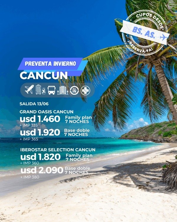 Producto - CANCÚN INVIERNO
