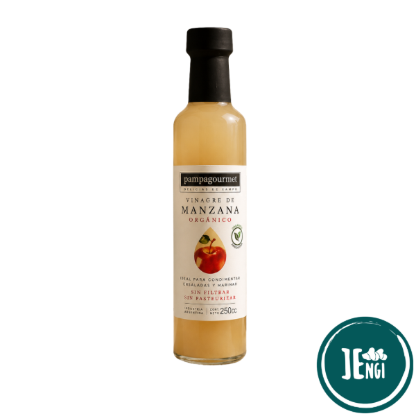Producto - VINAGRE DE SIDRA DE MANZANA ORGÁNICO 250CC - PAMPA GOURMET