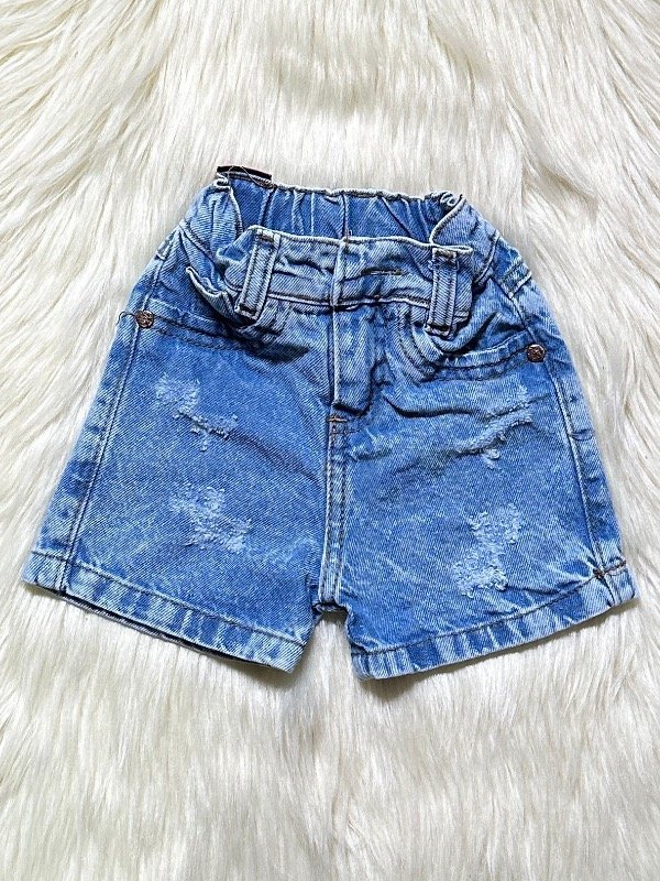 Producto - SHORT GASPEADO AZUL