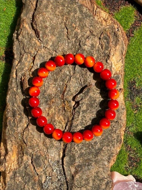 Producto - Pulsera ágata roja natural - 0