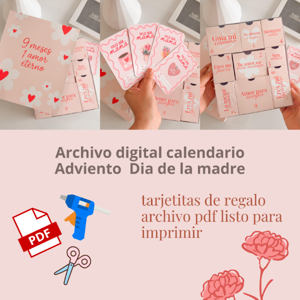 Producto - Calendario Adviento dia de la Madre ARCHIVO DIGITAL