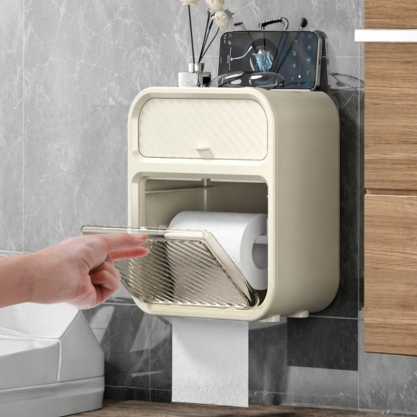 Producto - Soporte Porta Papel Higiénico de Pared con Tapa