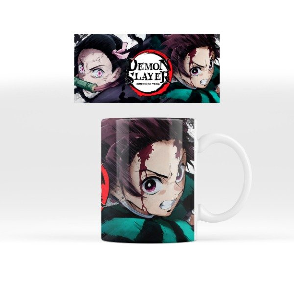 Producto - Taza Ceramica Nezuko Tanjiro Demon Slayer AllBlue Otorii