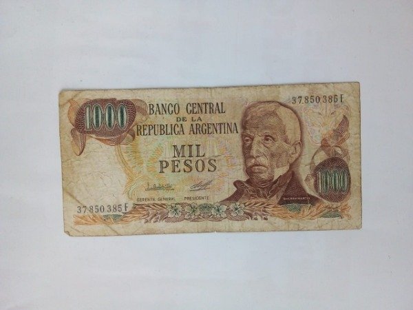 Producto - Billete 1000 pesos Serie F San Martín - Usado