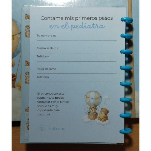 Producto - Contame Mis Primeros Pasos En El Pediatra - Celeste - 3 al cubo - 2