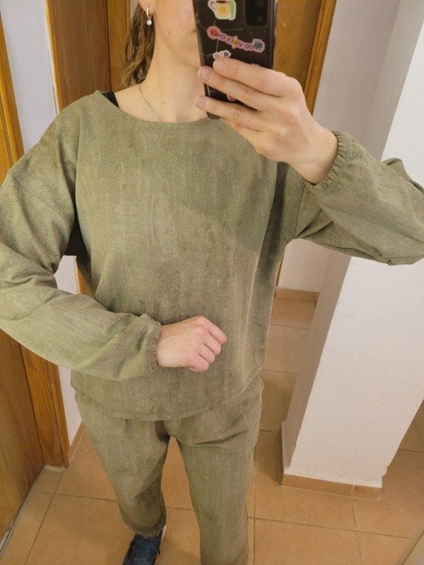 Producto - Buzo Mago Verde - Rústico Washed - 1