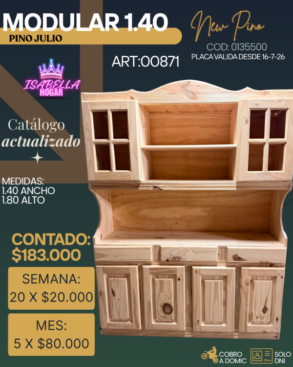 Producto - MODULAR PINO 1.40 NEW - 0
