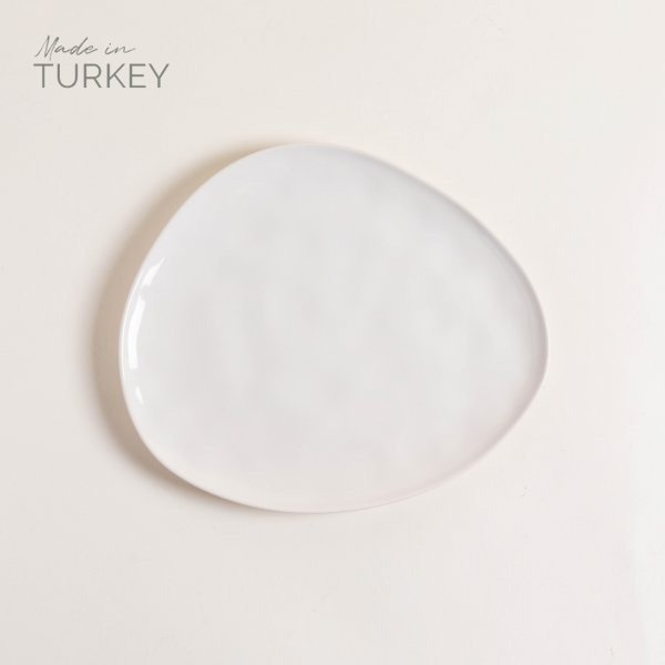 Producto - PLATO PLAYO IRREGULAR UMAY CREMA 30 CM