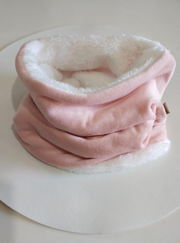 Producto - Rosa Plush con Corderito Blanco ADULTO