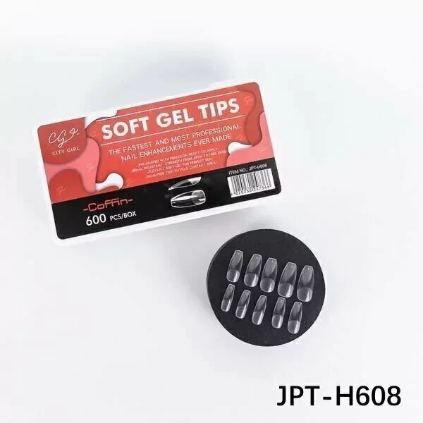 Producto - Tips soft gel city girl coffin