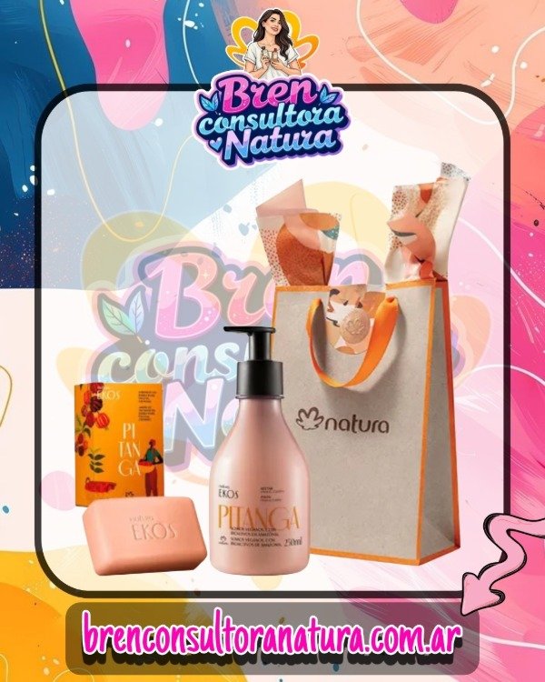 Producto - Kit Ekos Pitanga néctar para el cuerpo 250ml + Jabón en barra 100gr