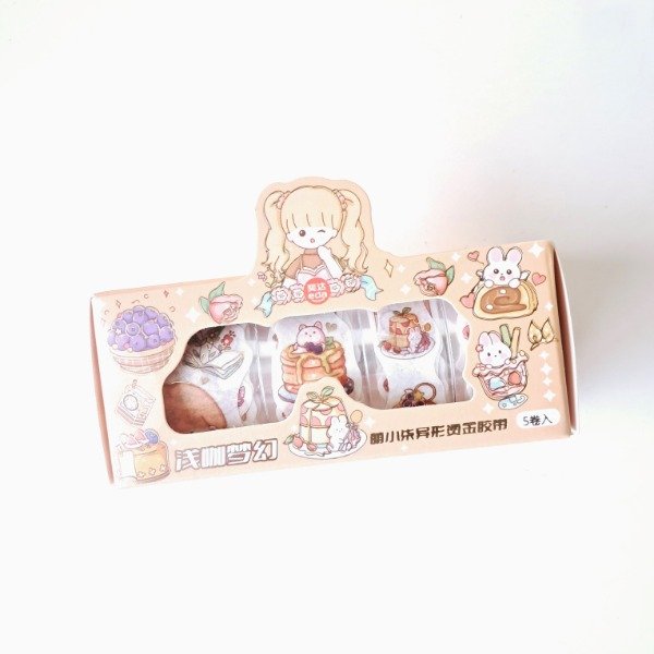 Producto - Set de 5 cintas Washi - Light Coffee Dream