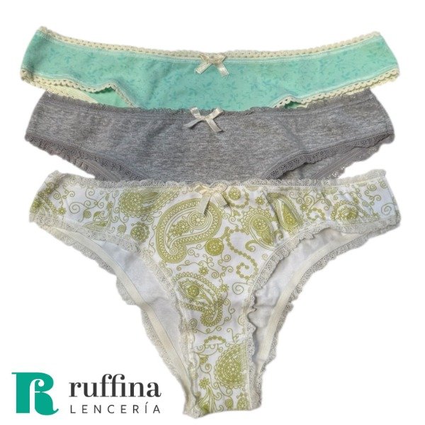 Producto - Pack x3 vedetina de algodón - Art. VED007
