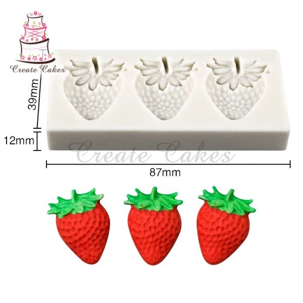 Producto - Molde Frutilla x3