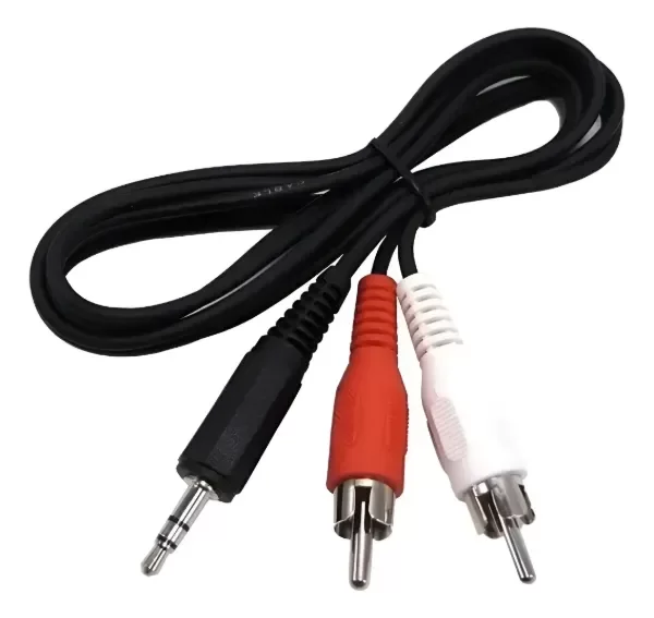 Producto - Cable Adaptador Mini Plug 3,5mm A 2 Rca Macho 1,50 Metros