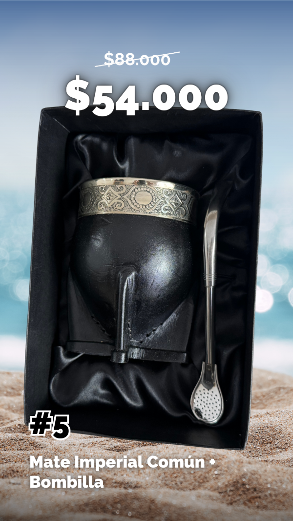 Producto - COMBO MATE IMPERIAL PERSONALIZADO + BOMBILLA + CAJA DE PRESENTACIÓN