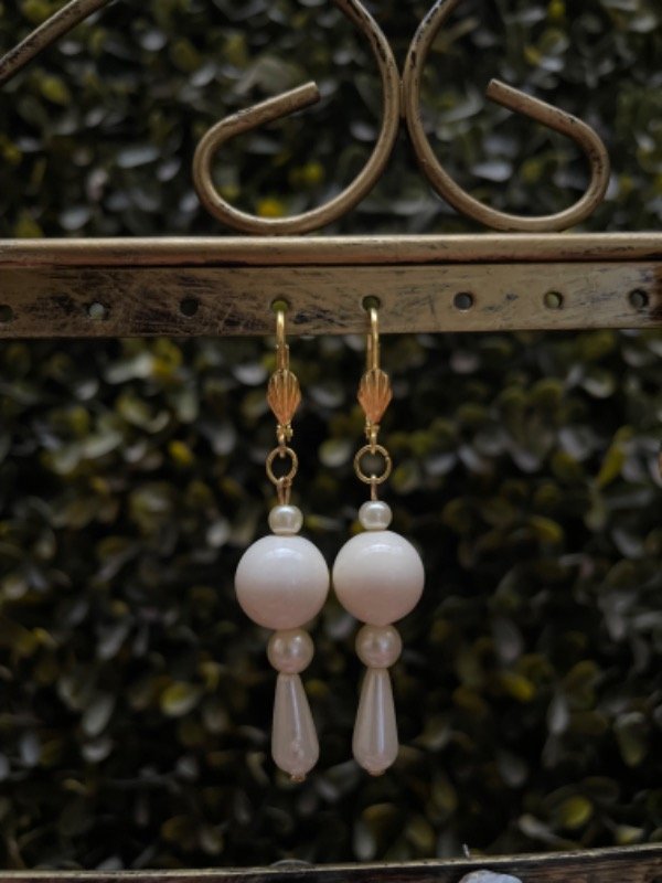 Producto - Aros blanco mate gota fina