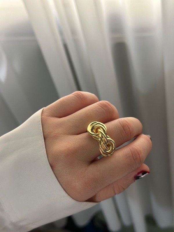 Producto - Anillo Maxi nudo gold