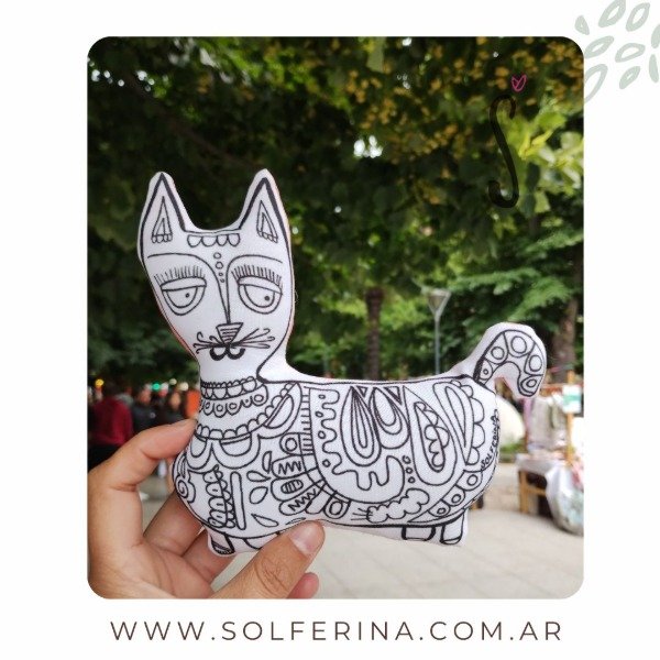 Producto - Gato apaisado para pintar lavar y volver a jugar