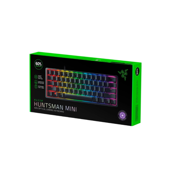 Producto - Teclado Razer Huntsman Mini 60 Optical Gaming Keyboard Clicky Purple Switch - 3