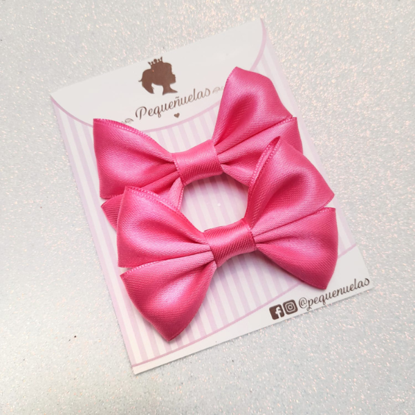 Mini moños emma fucsia