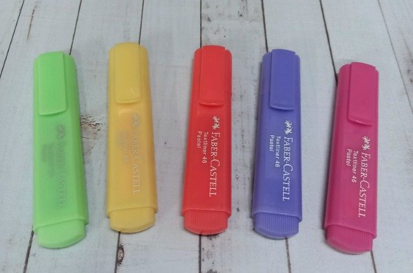 Producto - RESALTADOR FLÚO Y PASTEL FABER CASTELL CHATOS