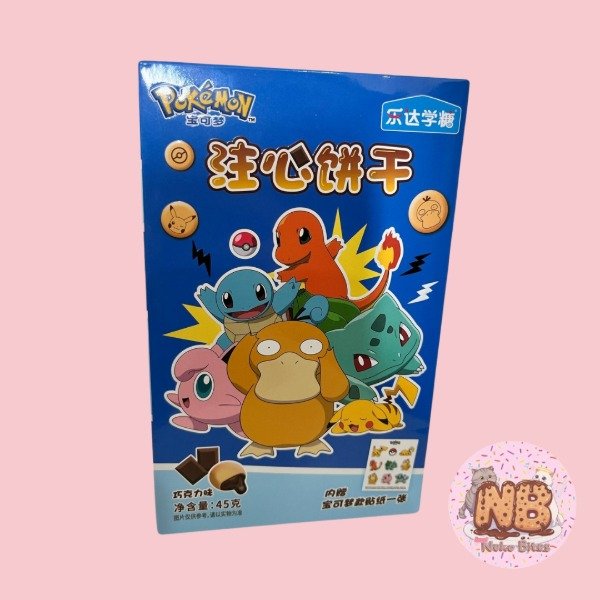 Producto - Galletitas Rellenas de Chocolate Pokemon Con Stickers