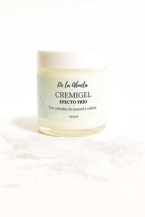 Producto - Cremigel efecto frío, con cristales de mentol y cafeina
