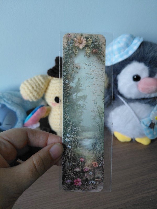 Producto - Señalador literario - Vintage con flores #009