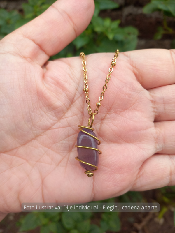 Producto - Dije Agata Violeta - Orbita Solar