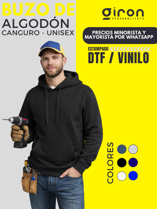 Producto - BUZO CANGURO FRISA INVISIBLE