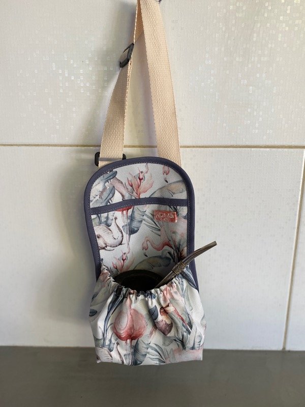 Producto - Bolsita para auto flores fdo amarillo
