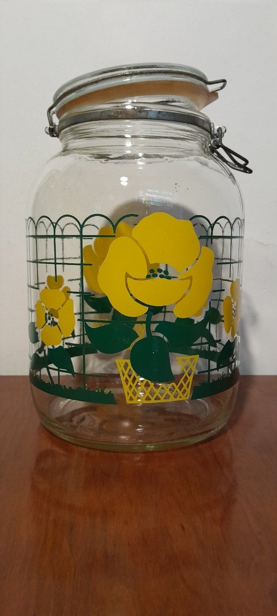Producto - Frasco flores amarillas grande