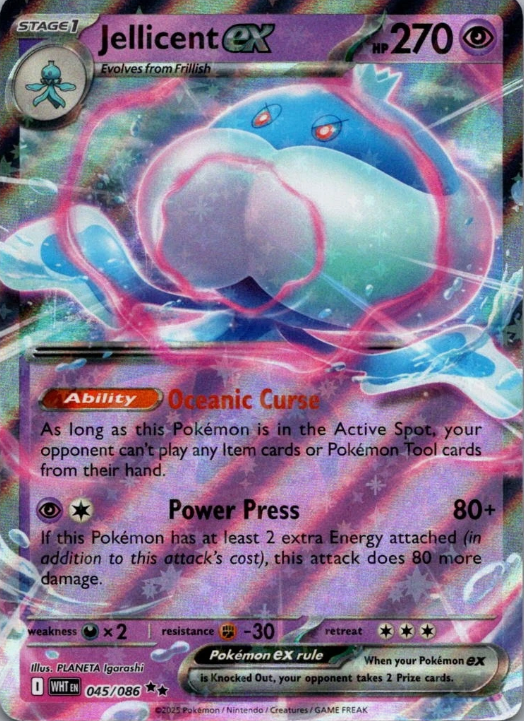 Producto - Jellicent ex - 045/086 - White Flare - Holo