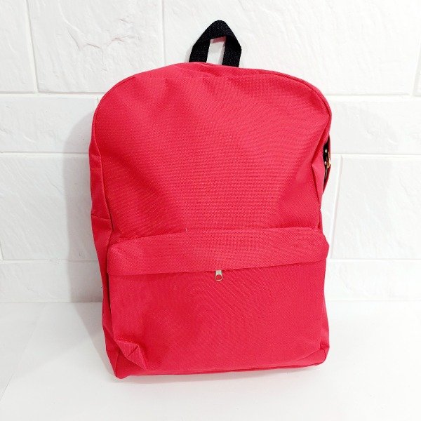 Producto - Mochila roja lisa