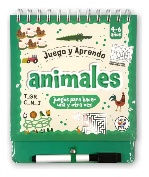Producto - Juego y Aprendo: Animales (Barco de Papel)