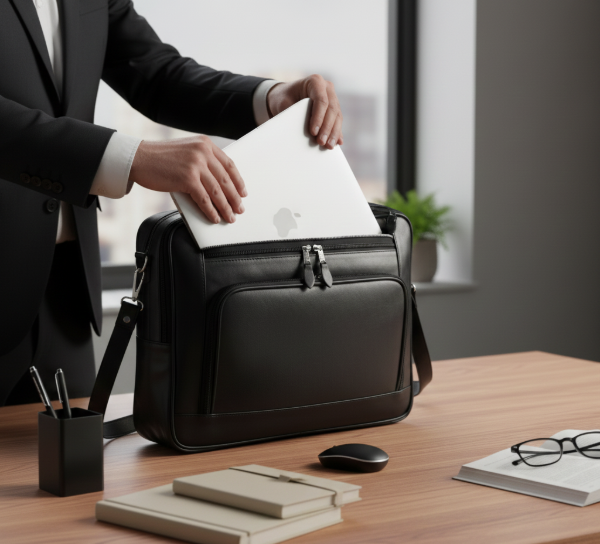 Producto - Maletin de cuero ejecutivo porta notebook - 7