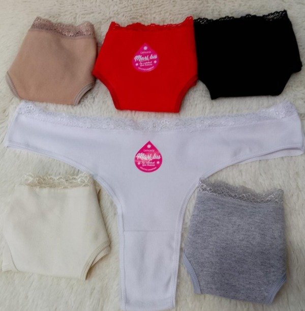 Producto - LESS especial XXL de algodón con puntilla docena