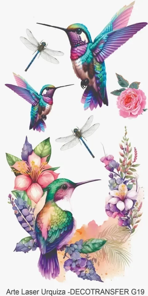 Producto - Transfer 10 x 20 cm Modelo G19 ( TEXTILES )